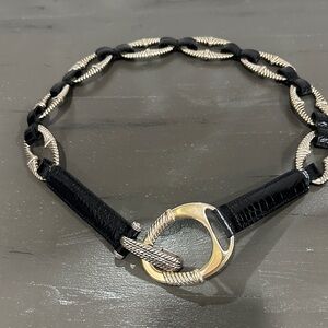 Brighton Black and Silver Chain Belt